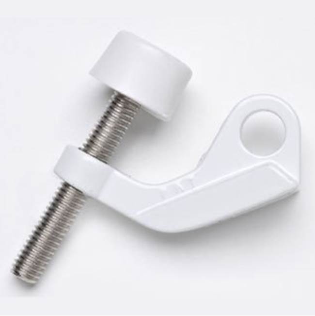 JVJ Hardware - White Finish DoorSaver (Poly-Bagged), Composition Zamac - White