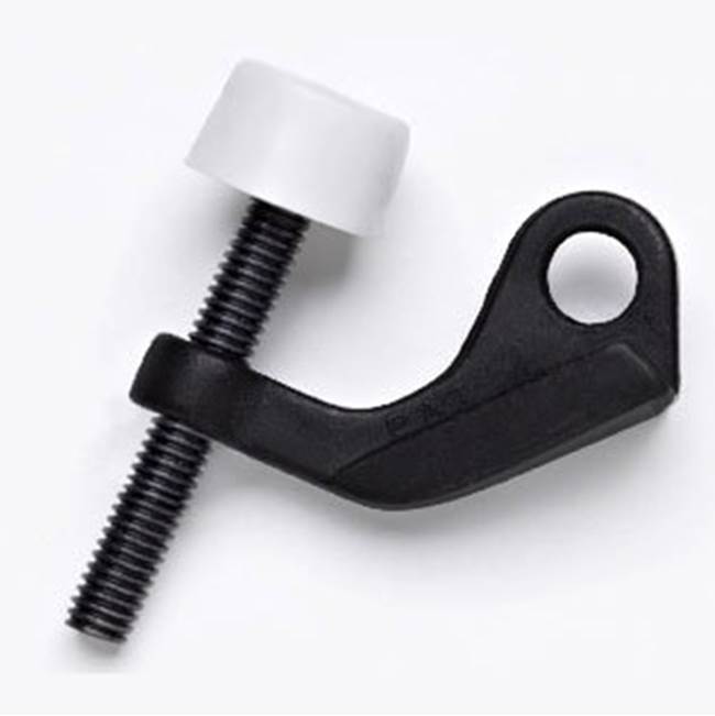 JVJ Hardware - Black Finish DoorSaver (Poly-Bagged), Composition Zamac - Black