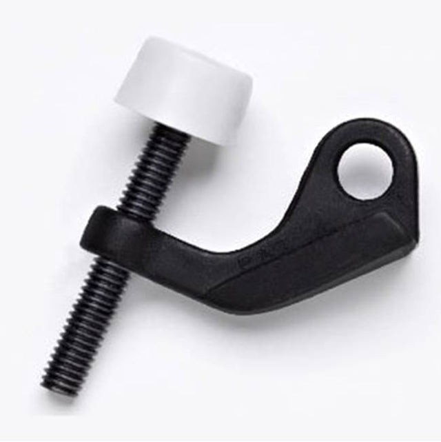 JVJ Hardware - Black Finish DoorSaver (Poly-Bagged), Composition Zamac - Black