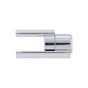 JVJ Hardware - Polished Chrome Finish DoorSaver III (Poly- Bagged), Composition Zamac - Polished Chrome