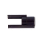 JVJ Hardware - Black Finish DoorSaver III (Poly-Bagged), Composition Zamac - Black