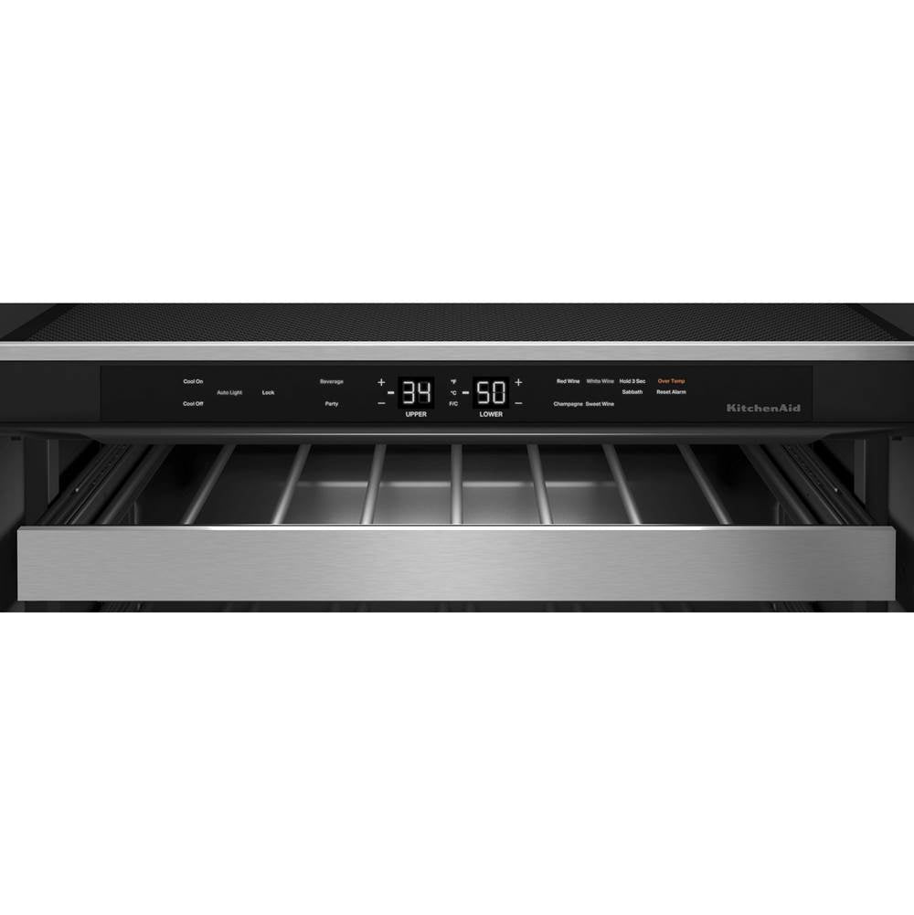 24 Kad Step Left Black Stainless Beverage Center