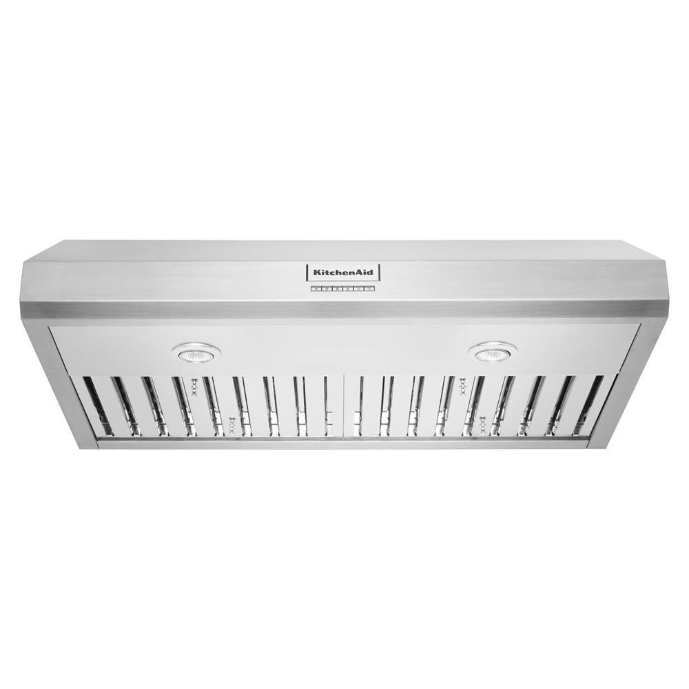 Kitchen Aid - 36'' Under Cabinet 600 Cfm Commercial Style Hood - Stainless Steel