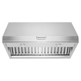 Kitchen Aid - 36'' Wall Mount 600-1200 Cfm Commercial Style Canopy Hood - Stainless Steel