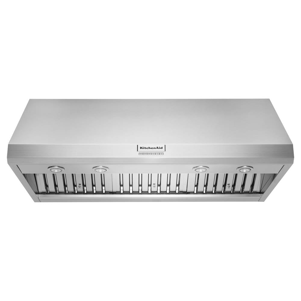 Kitchen Aid - 48'' Wall Mount 600-1200 Cfm Commercial Style Canopy Hood - Stainless Steel