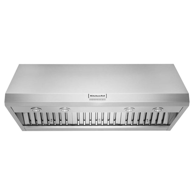 Kitchen Aid - 48'' Wall Mount 600-1200 Cfm Commercial Style Canopy Hood - Stainless Steel