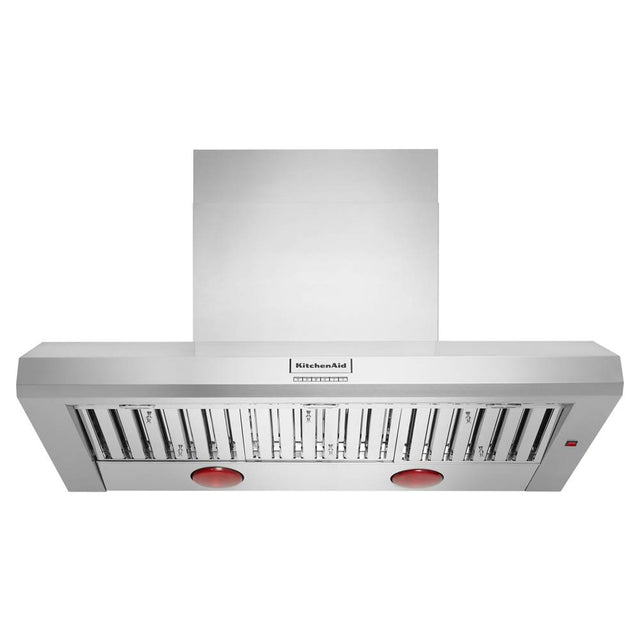Kitchen Aid - 48'' Wall Mount 600-1200 Cfm Commercial Style Canopy Hood - Stainless Steel