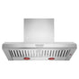 Kitchen Aid - 48'' Wall Mount 600-1200 Cfm Commercial Style Canopy Hood - Stainless Steel