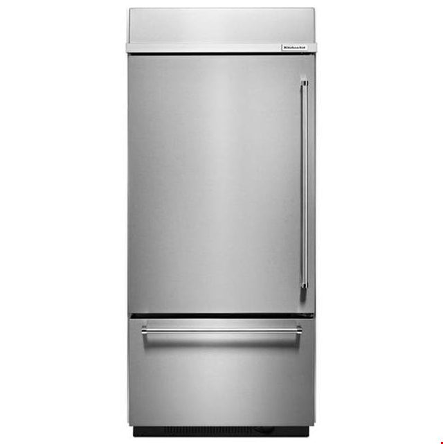 Kitchen Aid - 20 cu.ft. Built-In Bottom-Freezer Refrigerator - Stainless Steel