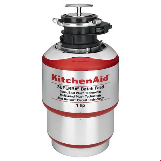 Kitchen Aid - 1 HP In-Sink Disposer - Red