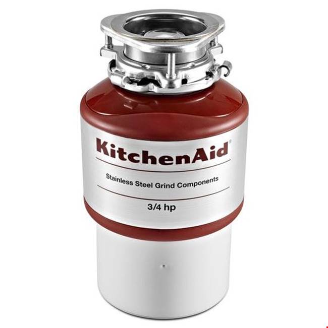 Kitchen Aid - 3/4 HP In-Sink Disposer - Red