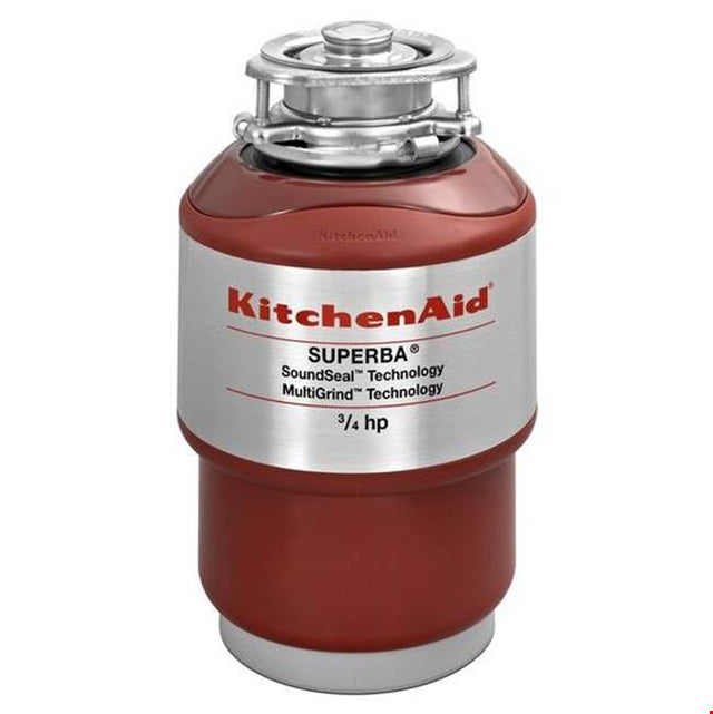 Kitchen Aid - 3/4 HP In-Sink Disposer - Red