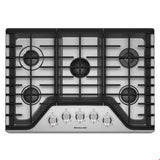 Kitchen Aid - 30 in. Built-In Gas Cooktop - Stainless Steel