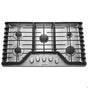 Kitchen Aid - 36 in. Built-In Gas Cooktop - Stainless Steel