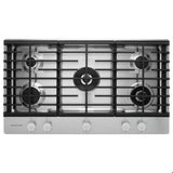 Kitchen Aid - 36 in. Built-In Gas Cooktop - Stainless Steel