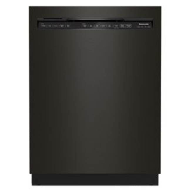 Kitchen Aid - 3 Rack Utensil, Satin-Glide, Front Control - Black Stainless