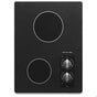 Kitchen Aid - 15 in. Ceramic Glass Built-In Electric Cooktop - Black