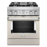 Kitchen Aid - 30'' Dual Fuel Commercial Style Range - Milkshake