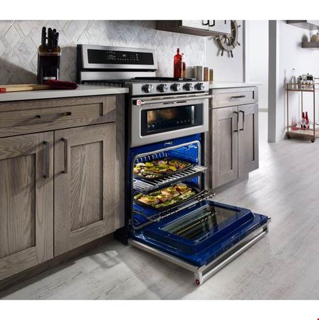 30 in. Self-Cleaning Convection Freestanding Dual Fuel  Double Oven Range
