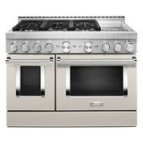 Kitchen Aid - 48'' Gas Commercial Style Range W/Griddle - Milkshake