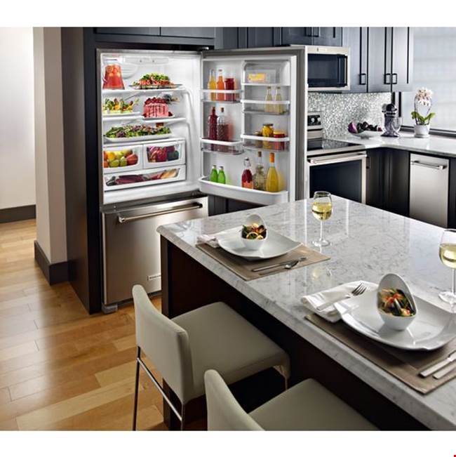 22 cu.ft. Standard-Depth Bottom-Freezer Refrigerator