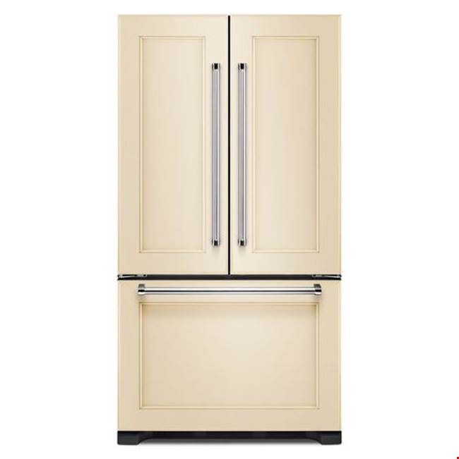 Kitchen Aid - 22 cu.ft. Counter-Depth French Door Bottom-Freezer Refrigerator - Panel Ready