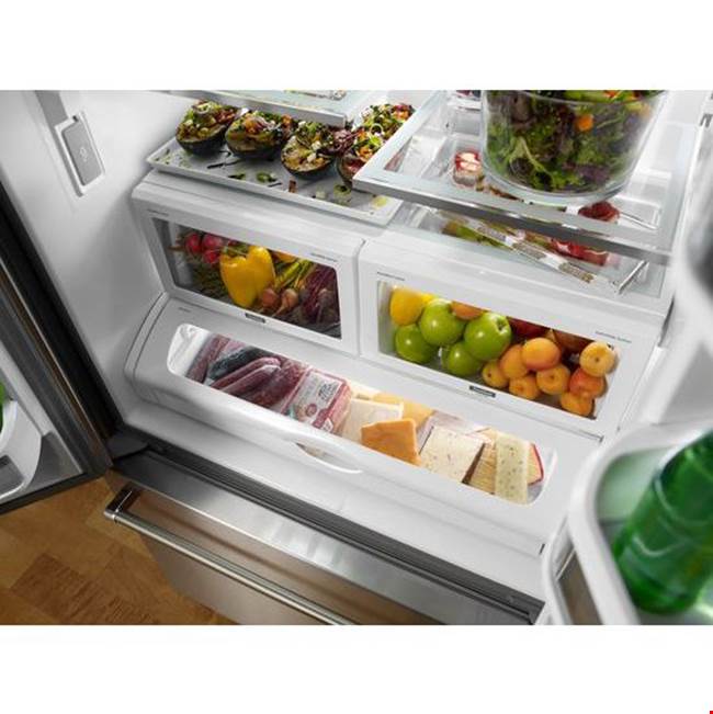 22 cu.ft. Counter-Depth French Door Bottom-Freezer Refrigerator