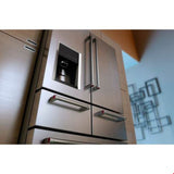 36 in. Wide No Frost External Dispense French Door BottomFrz Refrigerator