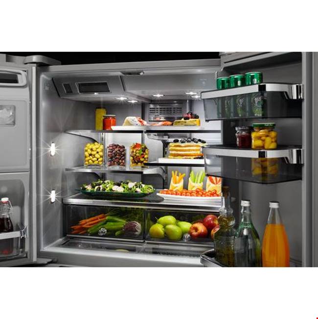 36 in. Wide No Frost External Dispense French Door BottomFrz Refrigerator
