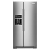 Kitchen Aid - Kitchenaid 23 Cu Ft, Counter Depth Sxs Refrigerator, Exterior Ice And Water Dispenser - Stainless Steel