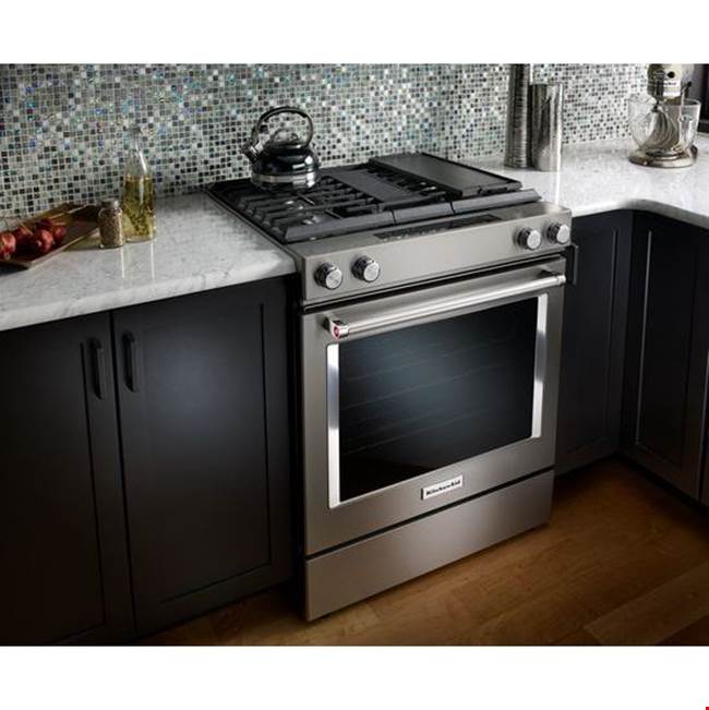 30 in. Self-Cleaning Convection Slide-In Dual Fuel Range