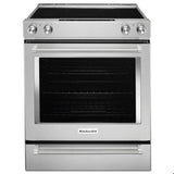 30 in. Self-Cleaning Convection Ceramic Glass Cooktop Slide-In Elec Range