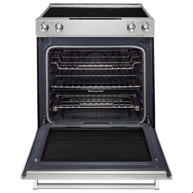 30 in. Self-Cleaning Convection Ceramic Glass Cooktop Slide-In Elec Range