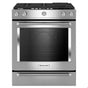 Kitchen Aid - 30 in. Self-Cleaning Convection Slide-In Gas Range - Stainless Steel