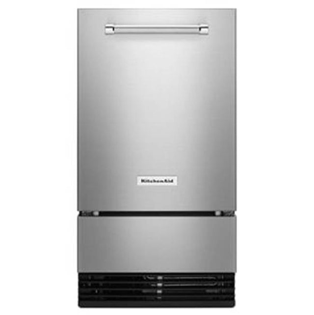 Kitchen Aid - 18'' Fingerprint Resistant Icemaker With Drain Pump Included - Stainless Steel