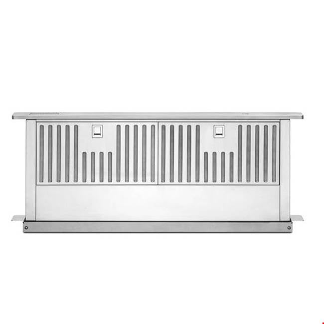 Kitchen Aid - 36 in. Downdraft Retractable with Blower Built-In Hood - Stainless Steel
