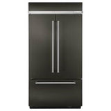 Kitchen Aid - 20 cu.ft. Built-In Bottom-Freezer Refrigerator - Black Stainless