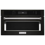Kitchen Aid - 27'' Built-In Microwave, 1.4 Cu Ft, 900 W, Convection Cooking, 240 V Hookup - Black Stainless