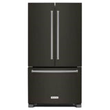 Kitchen Aid - 22 cu.ft. French Door Bottom-Freezer Refrigerator - Black Stainless