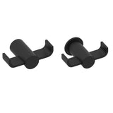 Kartners - PORTO - Double Prong Robe Hook -Matte Black - Matte Black