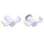 Kartners - PORTO - Double Prong Robe Hook -Polished Chrome - Polished Chrome