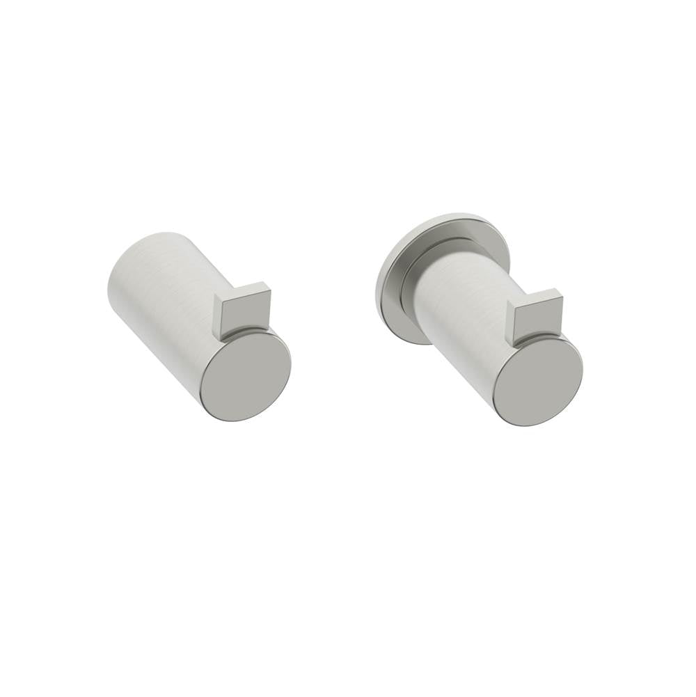 Kartners - PORTO - Single Prong Robe Hook-Brushed Nickel - Brushed Nickel