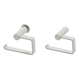 Kartners - PORTO - Drop Toilet Paper Holder (Left)-Brushed Nickel - Brushed Nickel