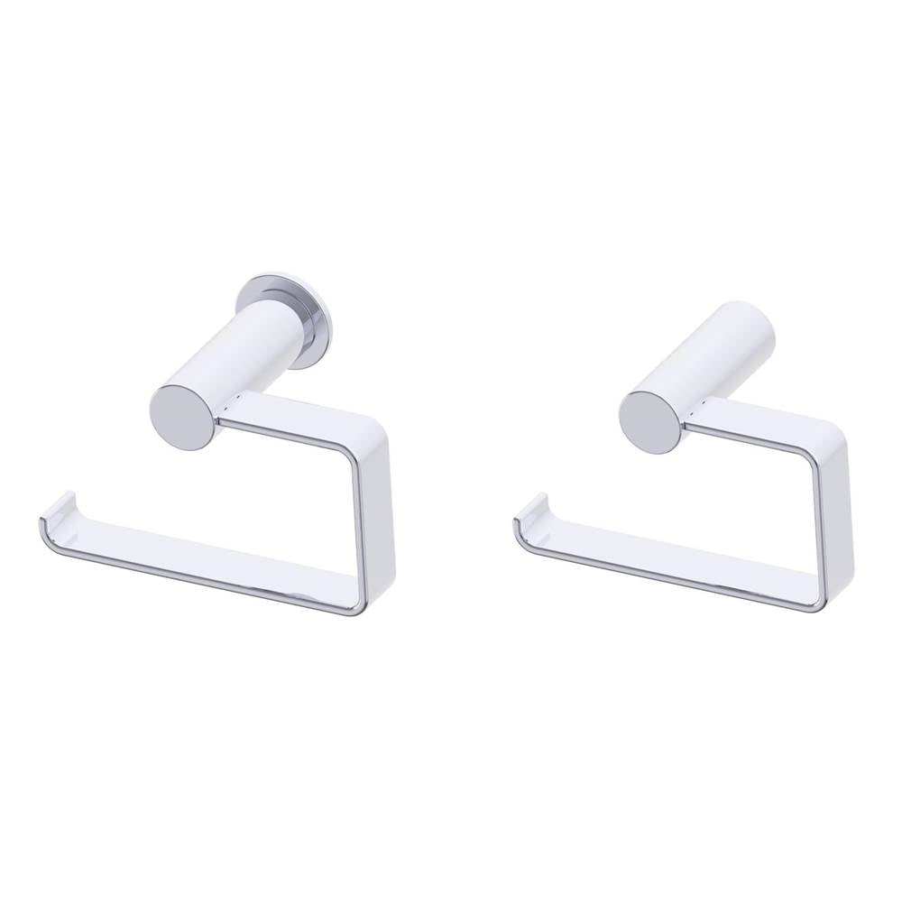 Kartners - PORTO - Drop Toilet Paper Holder(Left)-Polished Chrome - Polished Chrome