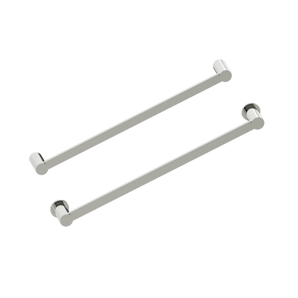 Kartners - PORTO - 18-inch Bathroom Towel Bar -Polished Nickel - Polished Nickel
