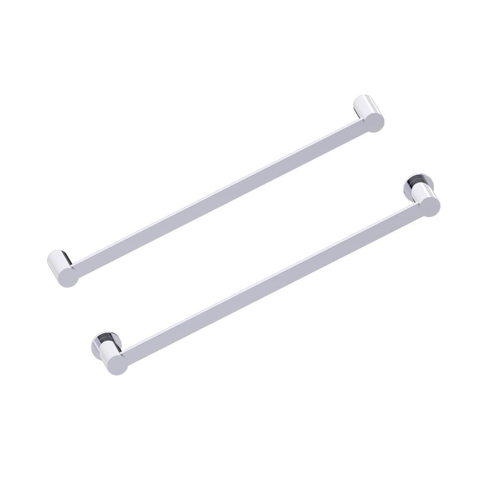 Kartners - PORTO - 18-inch Bathroom Towel Bar -Polished Chrome - Polished Chrome