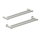 Kartners - PORTO -  18-inch Double Bathroom Towel Bar-Polished Nickel - Polished Nickel