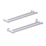 Kartners - PORTO -  18-inch Double Bathroom Towel Bar-Polished Chrome - Polished Chrome