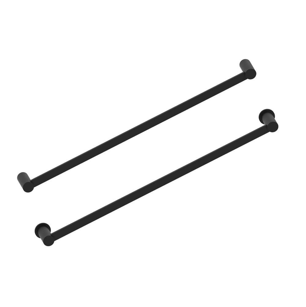 Kartners - PORTO -  24-inch Bathroom Towel Bar-Matte Black - Matte Black