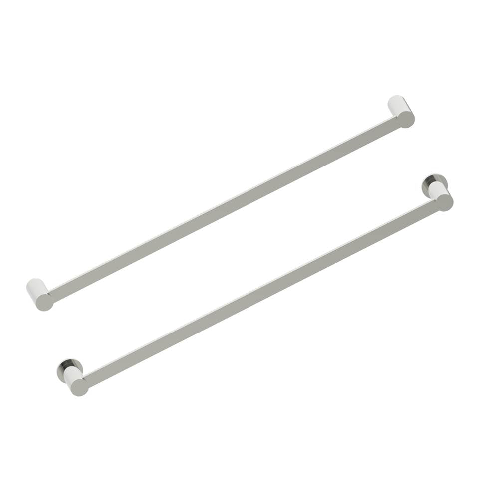 Kartners - PORTO -  24-inch Bathroom Towel Bar-Polished Nickel - Polished Nickel